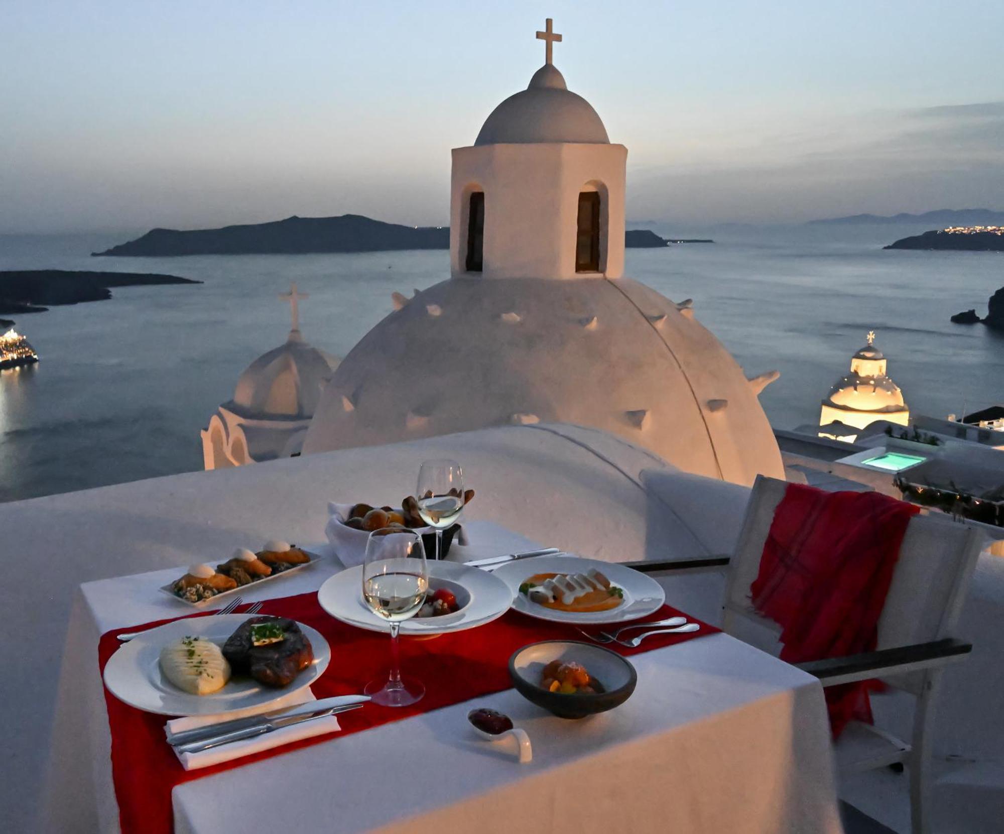 Aigialos Luxury Traditional Settlement Φηρά Εξωτερικό φωτογραφία